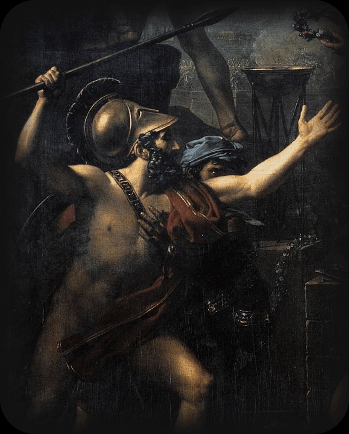 Leonidas at Thermopylae by Jacques-Louis David, 1812